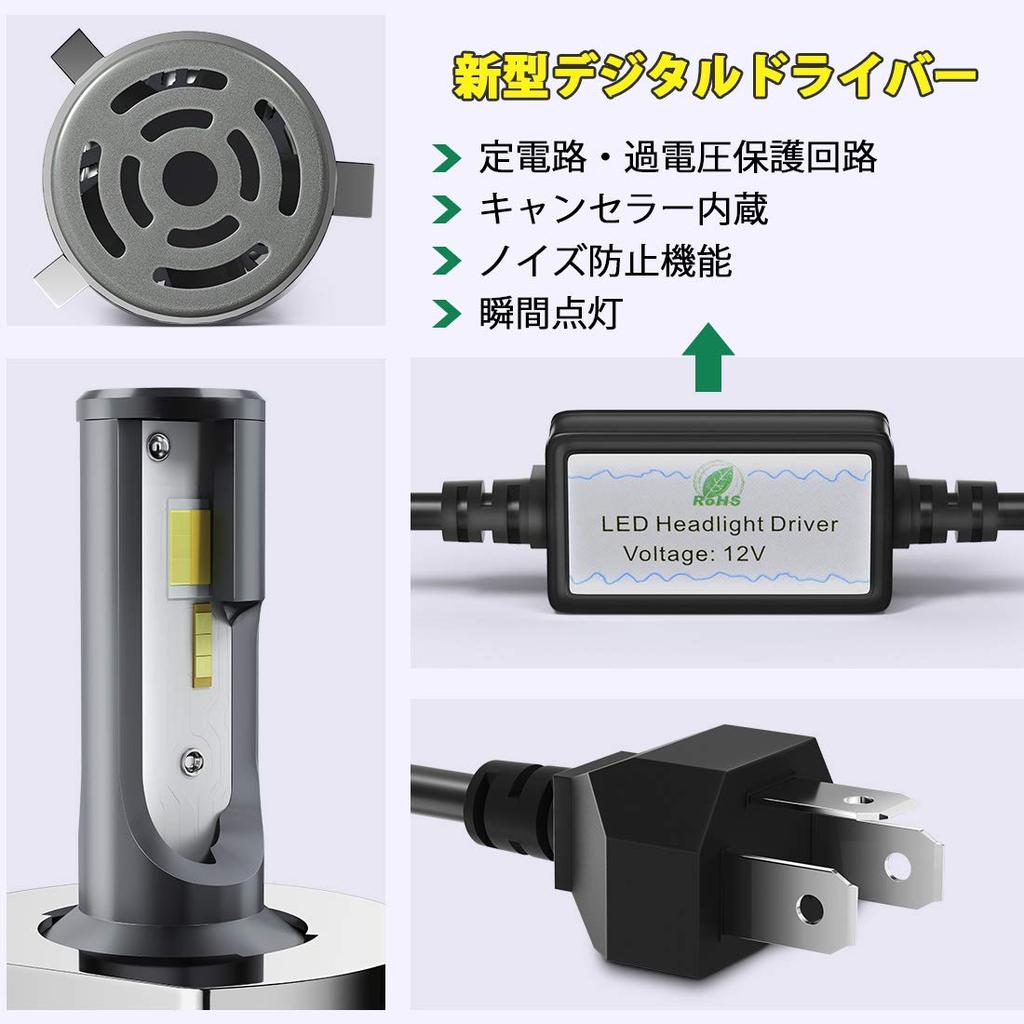 LED Headlight H4 3 Color Temperature 3 Mode Switching Integrated Ultra Mini Compact POOPEE LED Bulb for DC12V Cars 28W Emitting 6000K 3000K 4300K