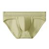 Men Briefs Mid-rise Elastic Waistband Solid Color U-Convex Panties High Elasticity Soft Breathable Slim Fit Underwear
