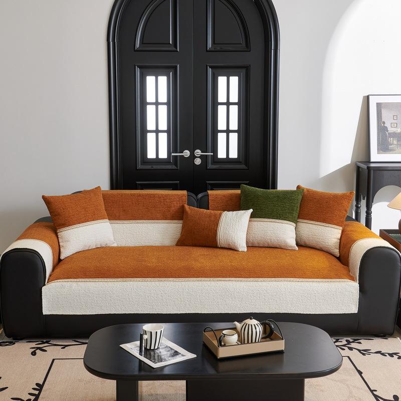 New Chenille Sofa Cushion Is Universal In All Seasons, Fashionable And Advanced, Simple And Modern Non-Slip Sofa Cushion