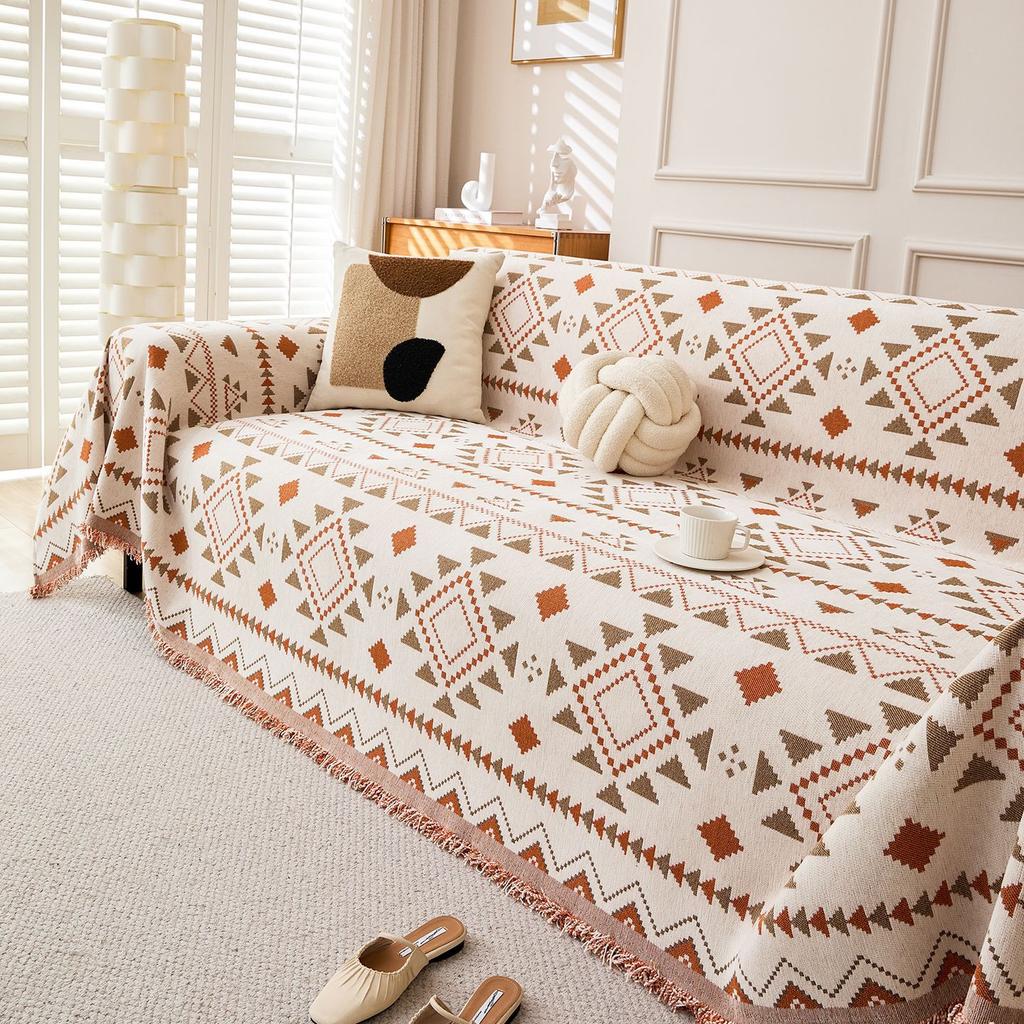 Thick Chenille Full Coverage Sofa Cover One Piece Slip Resistant Sofa Protector Blanket