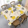 Rosh Hashanah Rectangle Tablecloth for Table Decor Kitchen Dining Waterproof Reusable Table Cloth for Tables Holiday Party