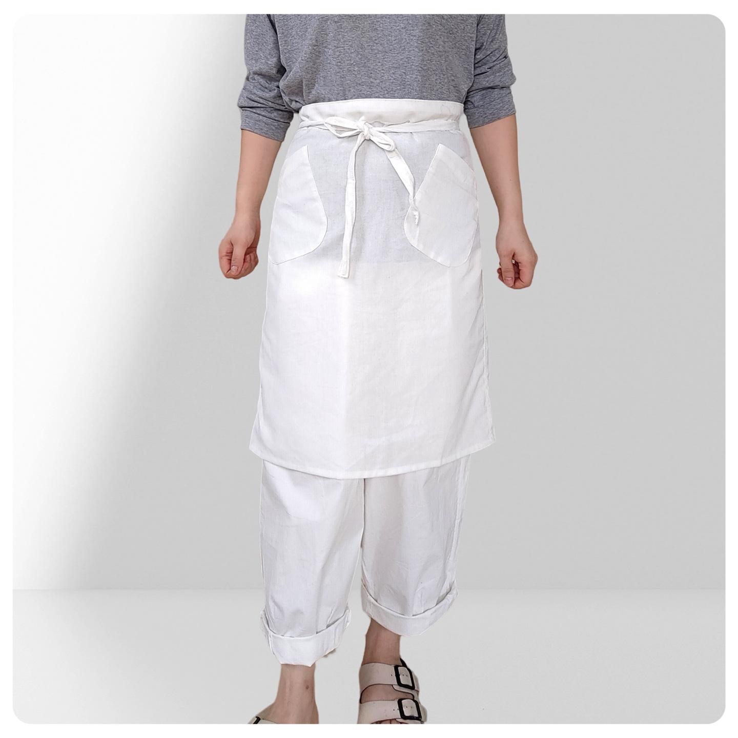 

Work clothes new sleeveless half-body hotel restaurant kitchen apron short chef waist men and women