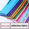 Elastic Golden Reflective Fabric By The Meter for Stage Clothes Hats Decoration Sewing Plain Bronzing Cloth Smooth Skin-friendly