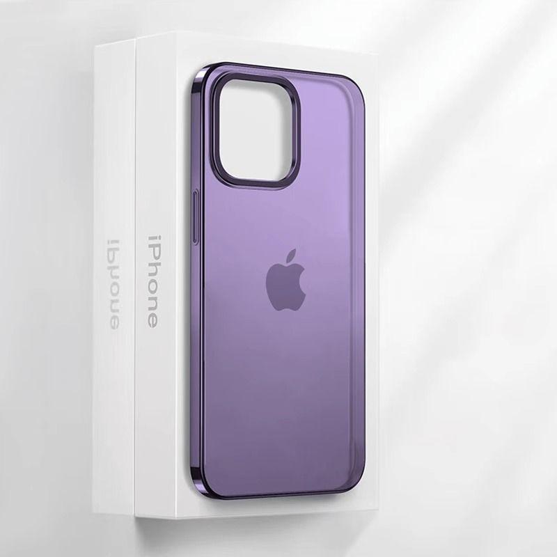 

Подходит для iPhone14 Ультратонкий Матовый Чехол для Мобильного Телефона Apple 15 Promax Высокая Прозрачность Противоударный Твердый Чехол из ПК 13 Защитный Чехол Apple 15Plus