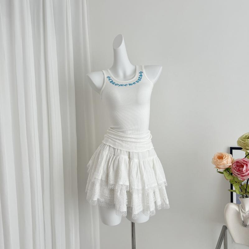 Sommer Frauen Bodycon Tank Top Hot 2000s Ästhetische Coquette O-Neck Crop Top Gyaru Y2k Streetwear Koreanische Y2k Stretch Grunge Flut