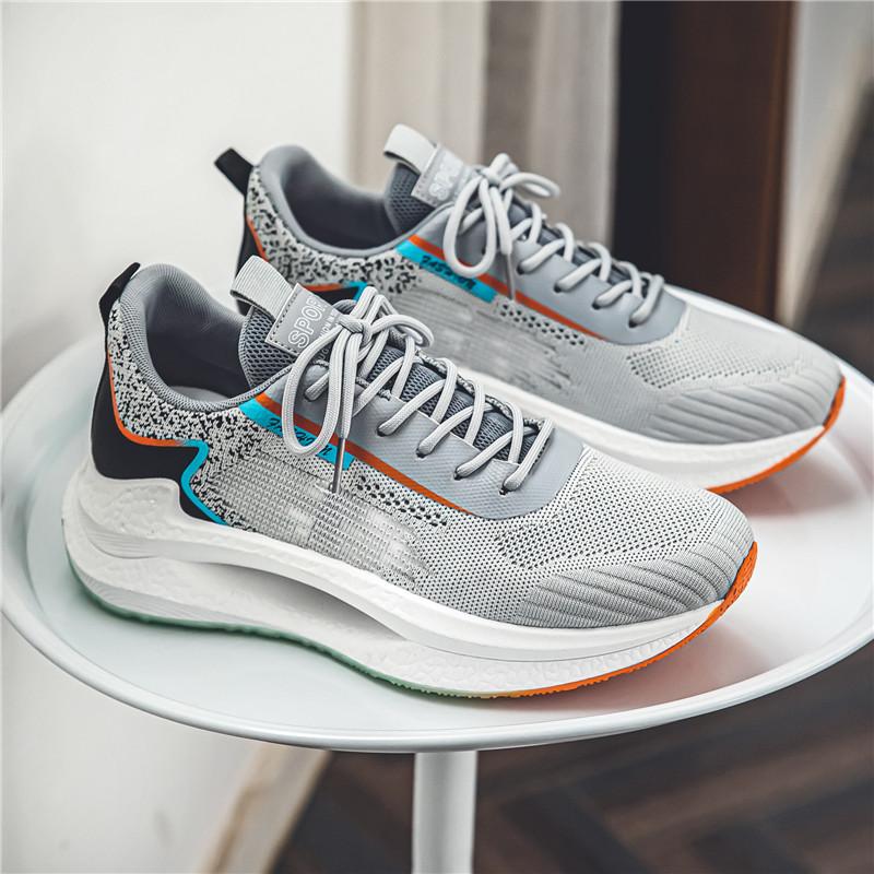 

Мужская обувь в уличном стиле, белые прогулочные туфли, мужские кроссовки на платформе, мужские спортивные повседневные кроссовки, мужские летние 44 серый