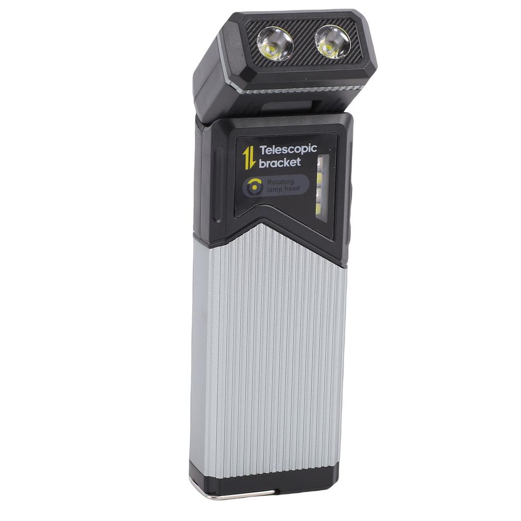 Telescopic Camping Light Water Proof Rechargeable Magnetic LED Work Light Flashlight with Clamp for Car Repair Emergency Hiking