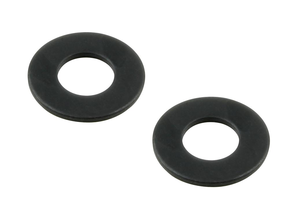 POSH FAITH Motorcycle Supplies Flat Washer Stainless Steel Black 2
