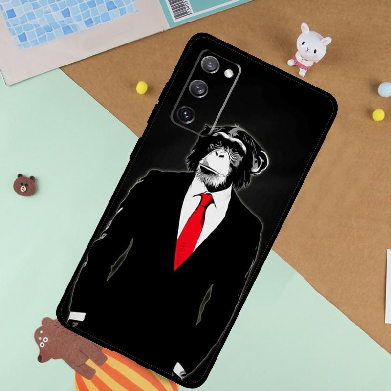 

Cartoon Monkey Soft Case For Samsung Galaxy S24 Ultra S9 S10 S20 S22 S21 Plus S23 FE S25 Ultra Funda Cover Galaxy S9 Plus