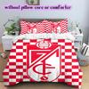 Granada CF football Pattern Bedding,Quilt Set Quilt Cover Pillowcase Home Birthday Gift (1*duvet cover+2*pillowcase,without core)