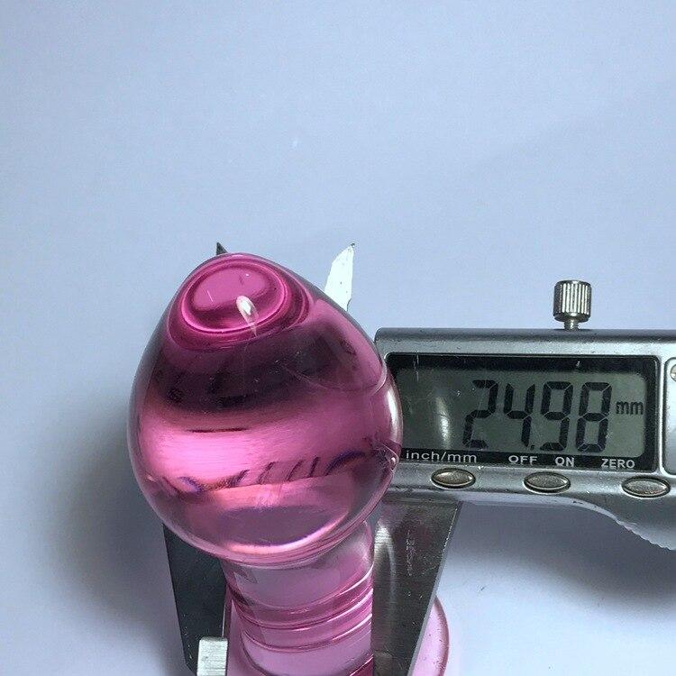 Large Pyrex Glass Butt Plugs Crystal Anal Beads Artificial Dick Adult Sex Toys Anal But Plug