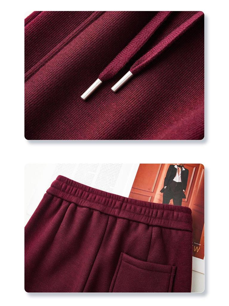 Women's Off-White High-Waisted Wool Wide-Leg Pants with Velvet Lining - Loose, Casual Fit for Autumn/Winter 2024