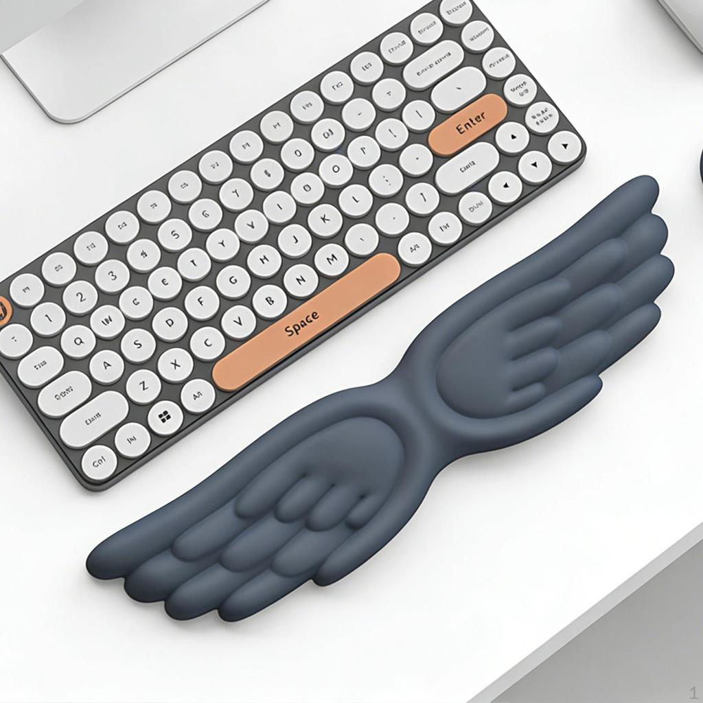 Engelsflügel Tastatur Handgelenk Computer Armlehne AntiRutsch Bequemes Stützkissen Schreibtisch Ellbogenpolster für