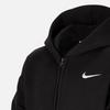 Nike Sportswear Hooded Jacket Black White Big Kids' (GS) Full Zip FV8447-010