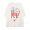 Y2k Tops Women Clothing T-shirt Women Kawaii Summer New Loose Solid Tees Cute Cat Casual Loose Female Oversized O Neck Tshirt