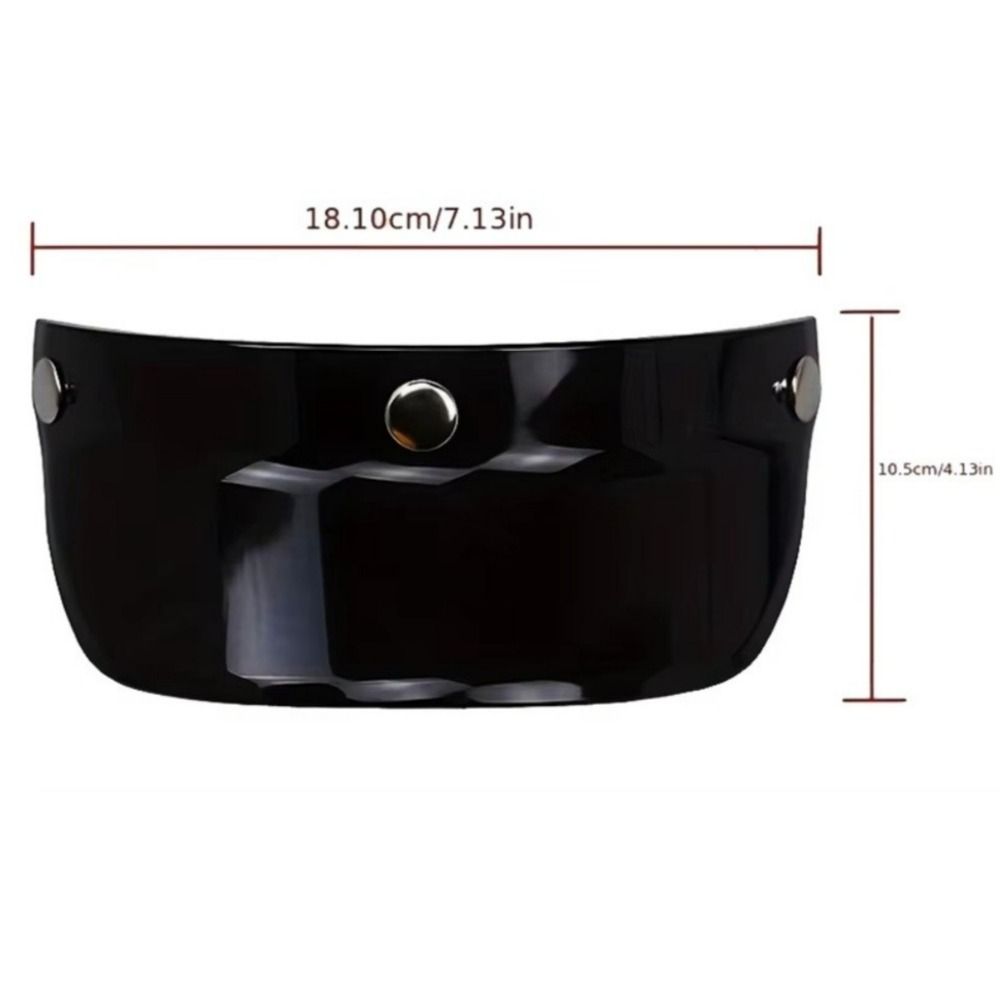 3 Druckknopf-Helmzubehör Universell passend Jethelm-Visier Rollerhelm