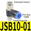 JSB4/6/8/10/12 Pneumatic Button Valve Quick Plug Pressure Relief Connector Normally Closed Manual Press Type Quick Exhaust Valve