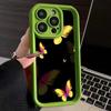 LZ4 Butterfly Art Design Silicone Phone Case for iPhone 11 13 14 15 16 Pro Max 7 8 16 Plus 12 Mini XS Max XR Shockproof Back Cover