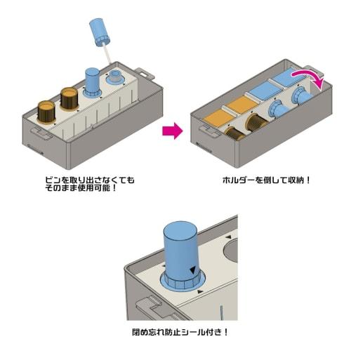 Plamo Improvement Committee Plamokojo Modeling Container 054 Clear White Hobby Tool PMKJ016CL