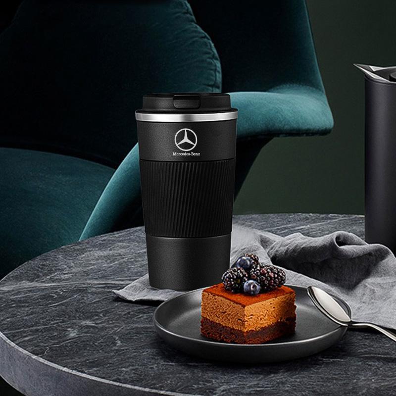 Keyring Thermos Coffee Mug Stainless Steel Coffee Cup Insulated Travel Bottle For Mercedes Benz AMG A C E Class W201 W210 W108 OH6