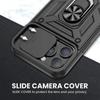 Cases For iPhone 16 15 14 13 12 11 Pro Max Plus Mini XR 8 7 Plus SE Shockproof Armor Slide Camera Lens Protection Cover
