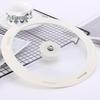 Universal Heat-Resistant Silicone Pot Lid with Notch - Edge-Sealing Glass Lid for Soup, Stir-fry, and Frying