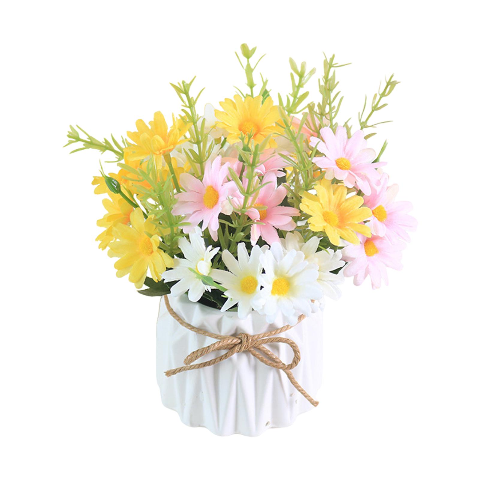 Уличные комнатные искусственные цветы шелковые ромашки поддельные цветы для украшения ромашки искусственные цветы