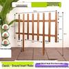 Carbonized Solid Wood Outdoor Garden Fence