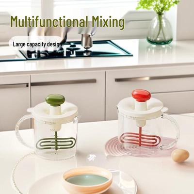 Multifunktionaler manueller Eierbesen & Rührbecher zum Backen und Sahneschlagen