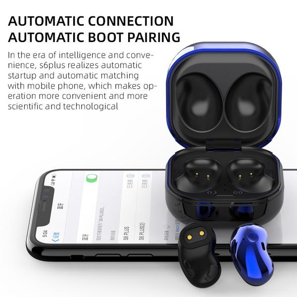 2024 Noise Cancelling CVC 8.0 Wireless Bluetooth 5.1 Earphones Touch Control Stereo Bass Headphones for Android/IOS with LED Display Charging Box