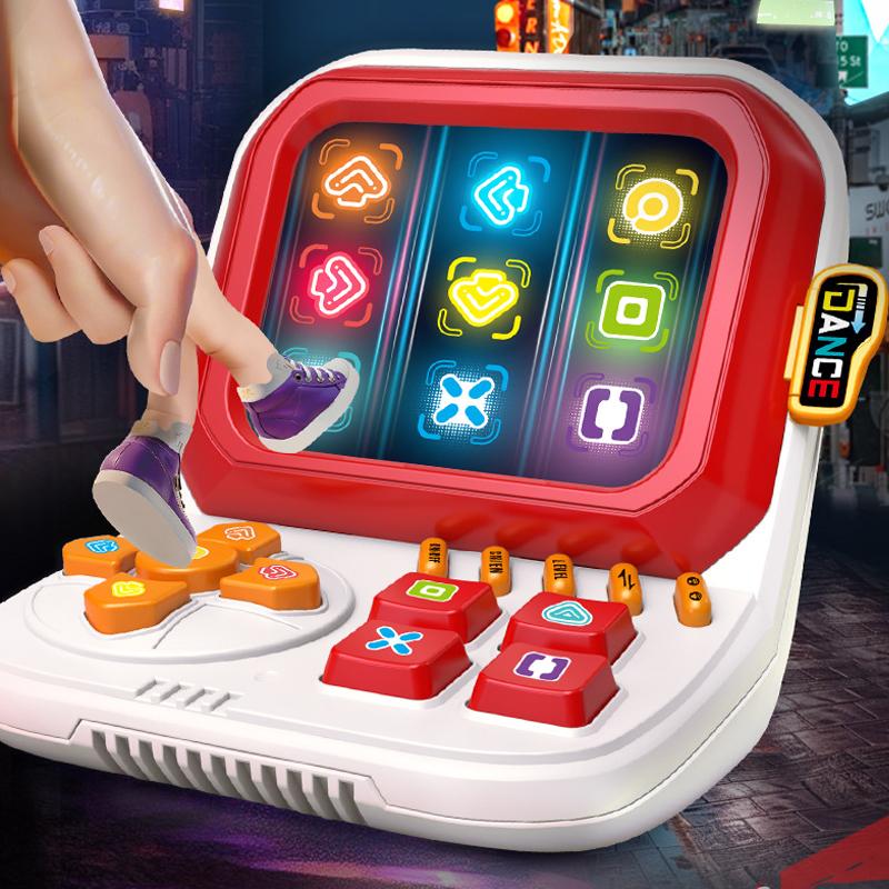 

Kids Table Board Music Memory Games Led Light-Up Tablet Finger Dancing Machine For Toddlers Button Press Educational Games
