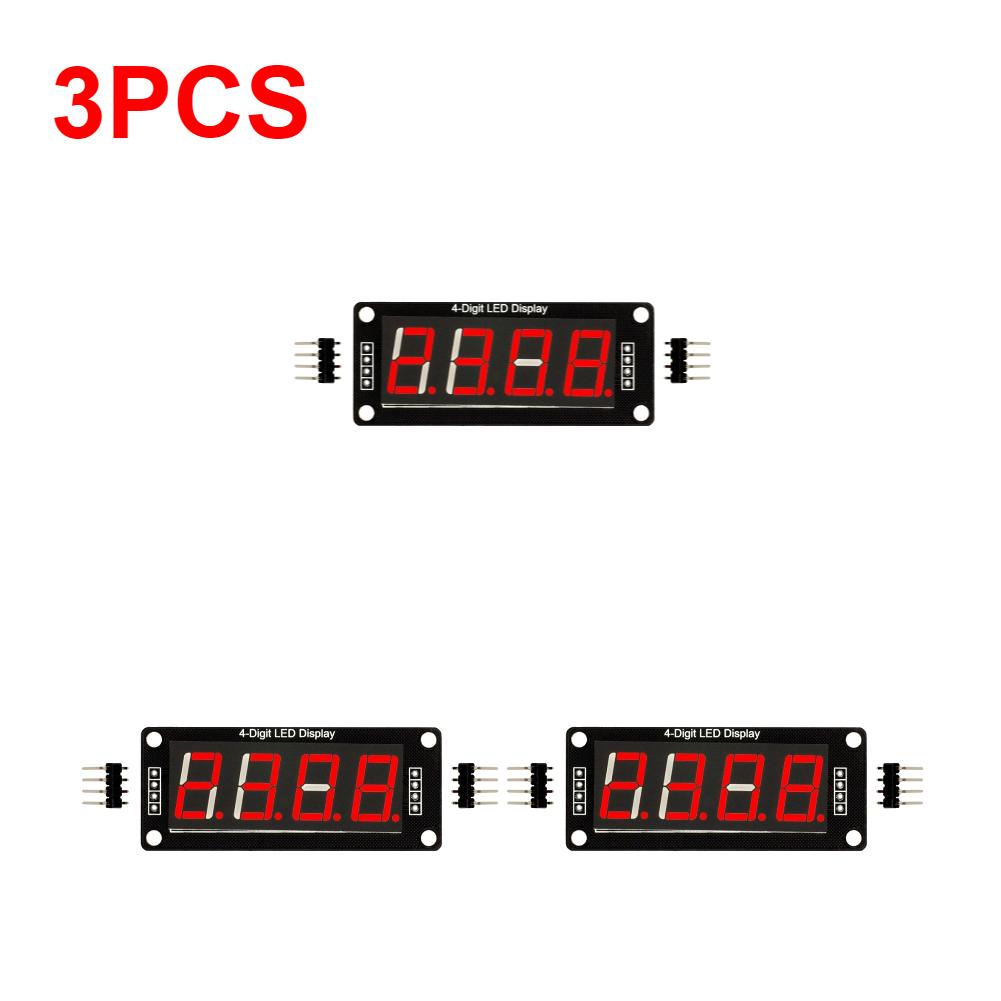 1-5 Stück 0,56 Zoll Digitalanzeigemodul TM1637 Treiber für Arduino 4-stellige 7-Segment-Zeituhr-Anzeigeröhrenmodul I/O 2 Pins
