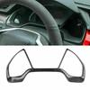For Honda Civic 2016 2017 2018 2019 2020 Car Inner Dashboard Panel Frame Cover Trims Auto Styling Carbon Fiber Black Stickers