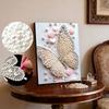 DIY Pearl Painting Set Butterfly Pattern Home Decoration Handmade Sticky Diamond Creative Canvas Pearl Art Painting Crafts Perfect Gift