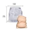 Fan Cat Chocolate Fondant Candle Silicone Molds Epoxy Resin DIY Ornaments Making Soap Melt Resin Clay Home Decorations