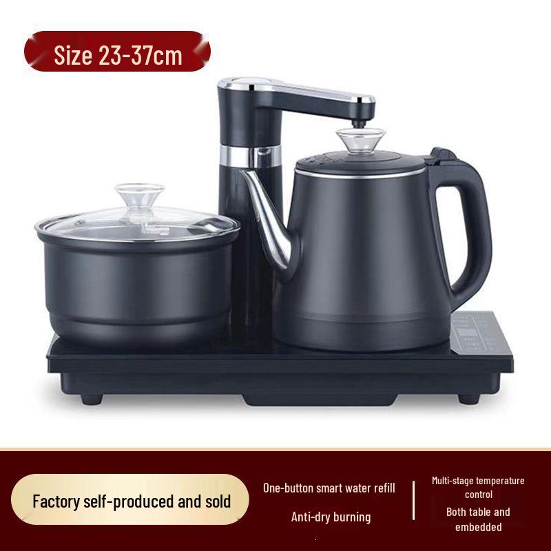 Durable Integrated Kettle & Tea Tray with Auto Power-Off for Home Use; Ideal for Tea Brewing & Water Boiling