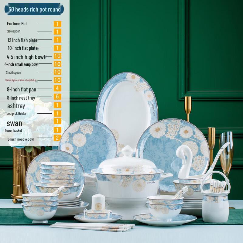 JANLA Jingdezhen Ceramic Dinnerware Set