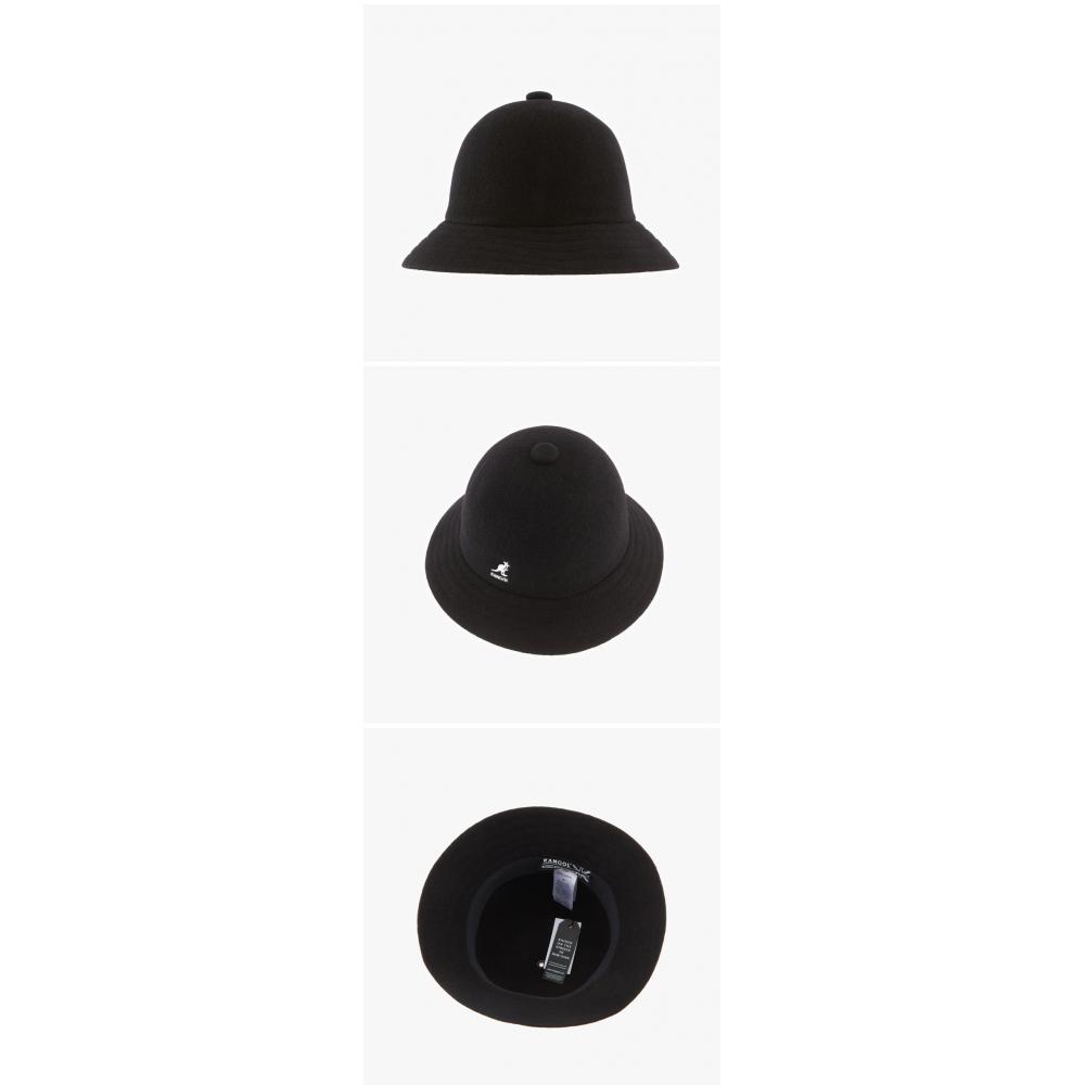 Kangol K3451 Black Casual Wool Bucket Hat