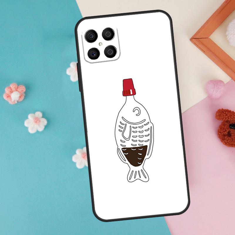 Sushi Sojasauce Fisch Etui Für Honor Magic 7 5 6 Lite Pro Honor X8b X9b X9a X8a X8 X9 X9c 50 70 90 200 Lite Hülle