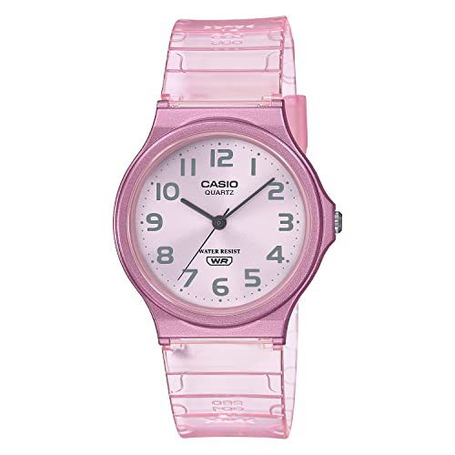 

CASIO Casio Standard Cheap Casio Pop Women s Quartz Analog Watch, 3-Hand Resin Pink Skeleton MQ-24S-4B [Parallel Import]