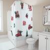 TU Farmhouse Truck Shower Curtain Rustic Red Truck Christmas Holiday Bathroom Decor Farmhouse Decor Van Truck Lover Gift Home De