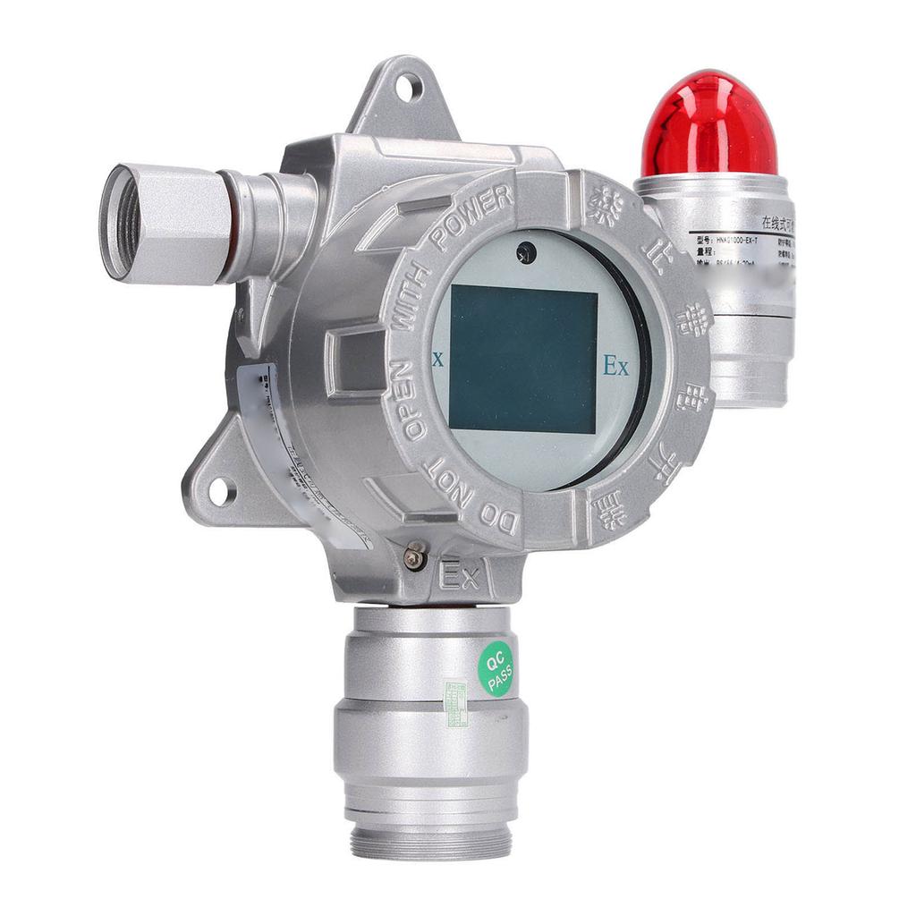 0‑100ppm LCD Fixed H2S Gas Detector 4‑20mA Signal RS485 Digital Signal Output Shop Gas Alarm Meter US Plug 100‑240V