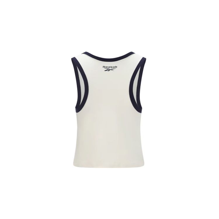 Reebok Color Block Logo Print Slim Fit Sports Casual Tank Top Women Tops Off-White 24SRC410WGW2