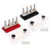 Power Distribution Junction Post 300A 4 M10 Stud Easy Installation Marine Bus Bar High Conductivity with Dust Cover for RVs