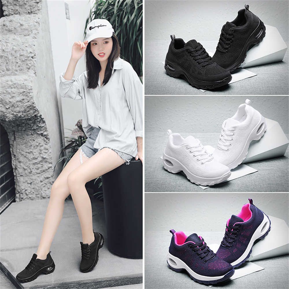 High Sole Number 42 White Women's Shose Walking Cute Shoes For Women Blue Sneakers Women Sports Low Prices Resale Pas Cher