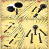 1 Set Novelty Action Figure Stickman Assembled Robot Movable 3D Printing Mannequin Multi-Jointed Stickman Toy