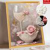 Floral Pearl Painting Handmade DIY Pearl Art Painting Stickers Home Decoration Gifts