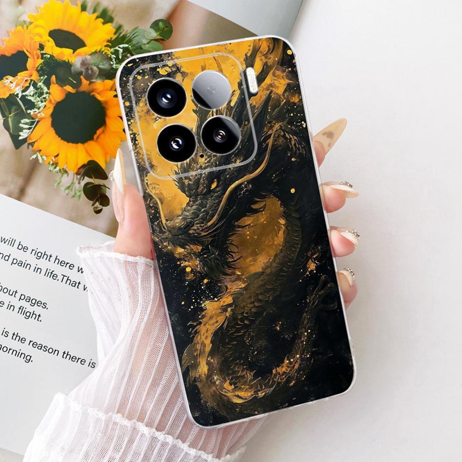For Xiaomi Mi 15 Pro 5G Case Luxury Butterfly Painted Cover Soft Silicone Phone Case For Xiaomi 15 Pro Mi15 Pro 5G Fundas Bumper