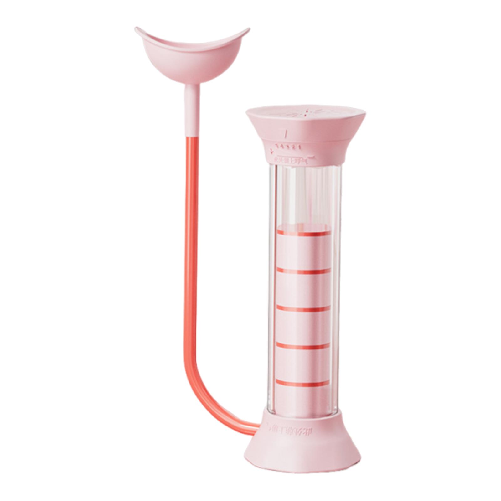 Deep Breathing Trainer Lightweight Portable Respiratory Trainer Adjustable Lung Training Tool Abdominal Core Exerciser розовый