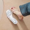 Rhinestone Transparent Crystal Heel Beautiful Sandals Women's Thick Heels Slippers High Heels Wear Sandals with Skirt